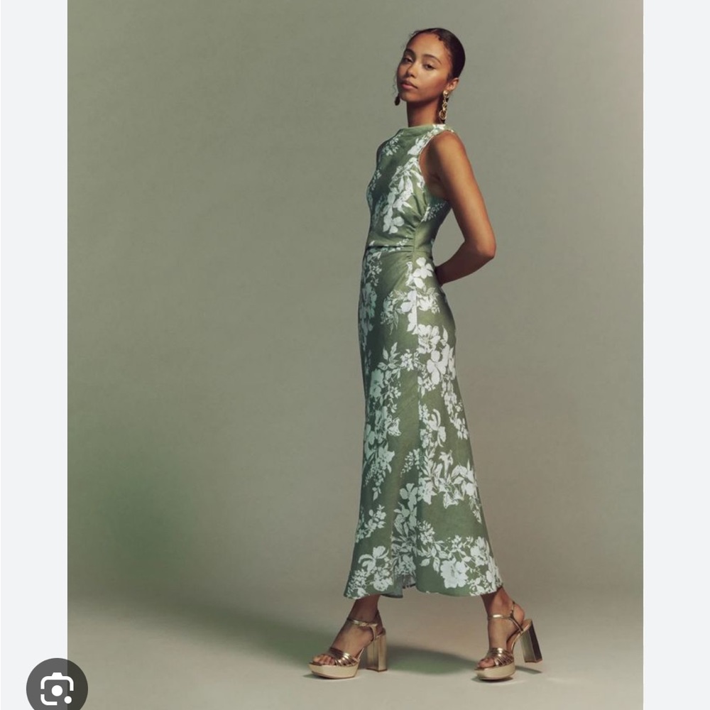 Reformation Cassette linen dress